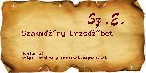 Szakmáry Erzsébet névjegykártya